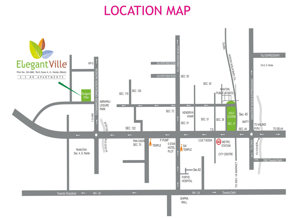 Elegant Ville location map